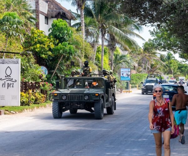 Mexico Sends National Guard To Help Keep Tourists Safe In Tulum