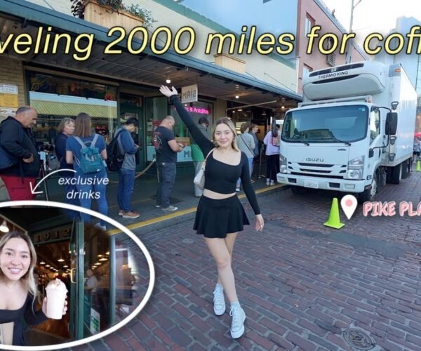 I went to the FIRST Starbucks in the world.. | seattle travel information, pikes place market, nature