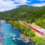 Train in Bergen, Norway
