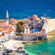Aerial View Of Budva, Montenegro