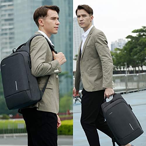 Kingsons Laptop Backpack, Upgraded Slim Business Travel Computer Bag with USB Charging Port Anti-Theft Water Resistant… - Image 8